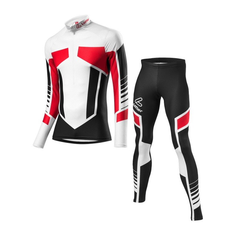 Löffler combinaison ski de fond WorldCup 2017 noir-rouge (pour enfants)